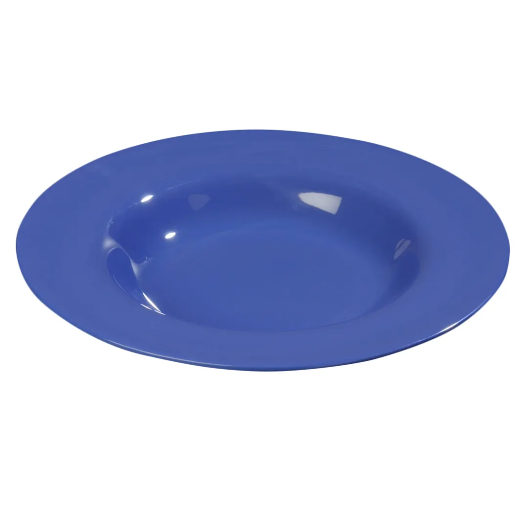 Carlisle 3303014 Sierrus™ Salad & Pasta Bowl, 12" (20‑23 oz), Blue Melamine, BPA‑Free, NSF