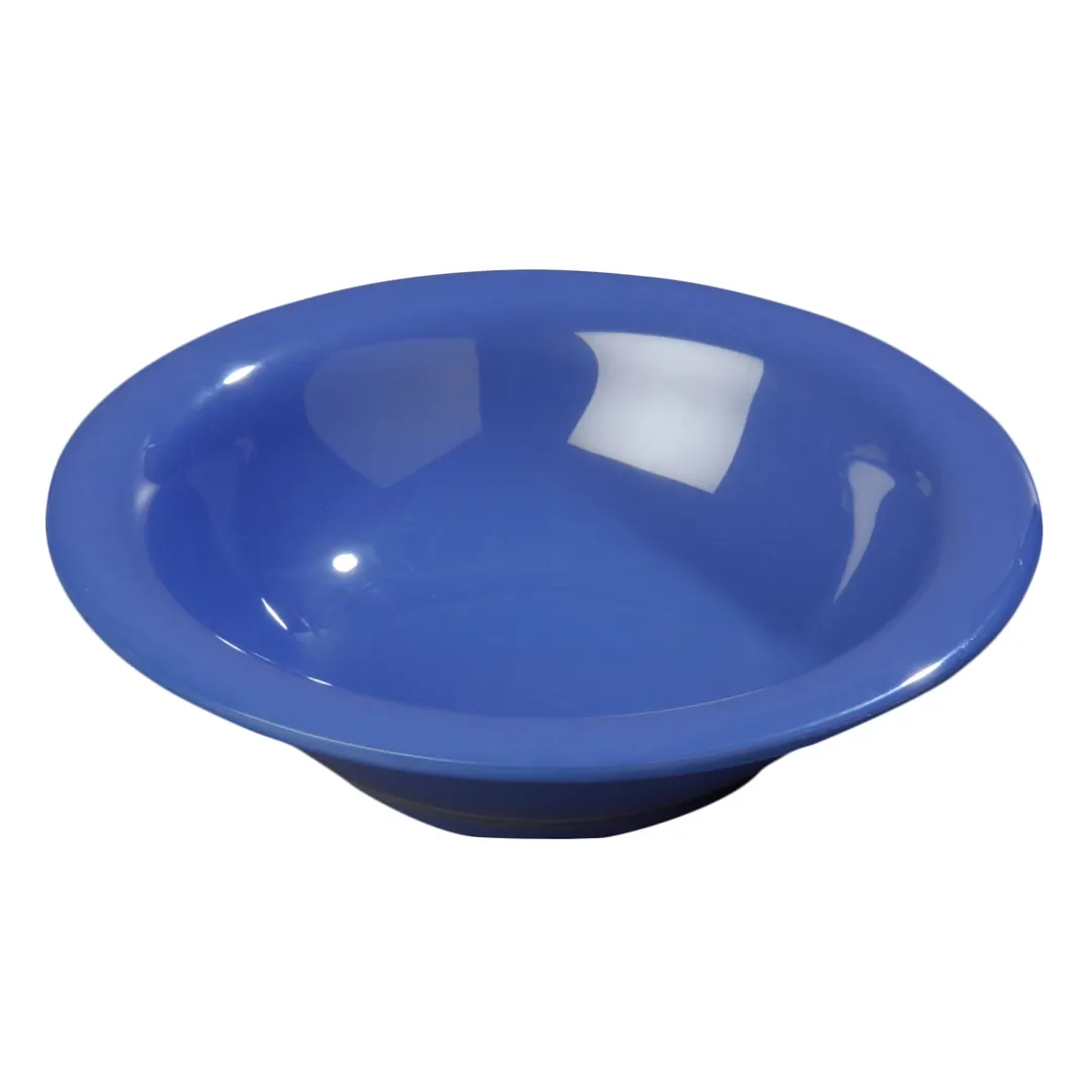 Carlisle 3303614 Sierrus™ Rimmed Bowl, 12 oz 7‑1/4" Diameter, Ocean Blue Melamine, NSF Certified