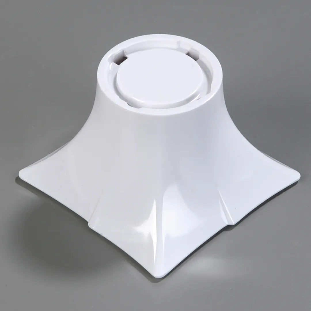 Carlisle 3330202 Rave Display Pedestal, 4" Height, 1"-4" Top Diameter, White Melamine, 212°F BPA Free