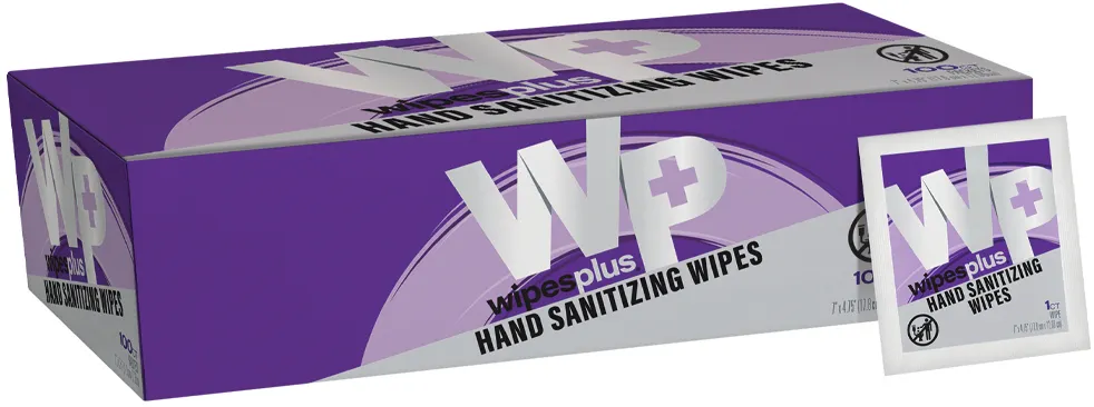 Carlisle 35004 - Hand Sanitizing Wipes, White Sachet, 70% Sanitizer, 100 Count - 12/Case