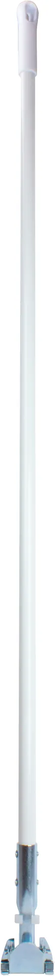 Carlisle 362113EC02 Dust Mop Handle, 60" Long, 3" Diameter, White Fiberglass Clip‑On Connector
