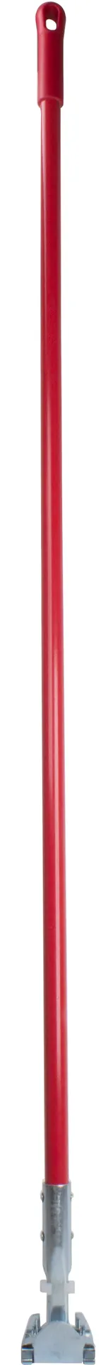 Carlisle 362113EC05 Dust Mop Handle, 60" Long, 3" Diameter, Red Fiberglass Clip‑On Connector