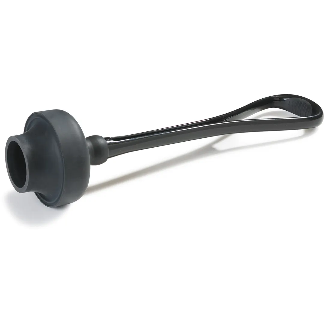 Carlisle 3643903 Power Plunger - 22" Long Ergonomic Non-Absorbent Overmolded Rubber Handle, Black