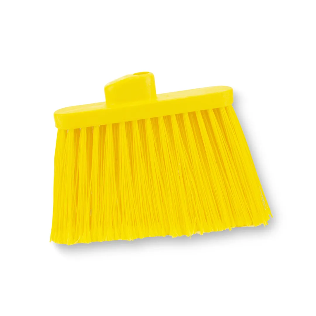 Carlisle 36867EC04 Sparta Duo‑Sweep Broom Head, Lobby Style, Yellow Flagged Polyester Bristles