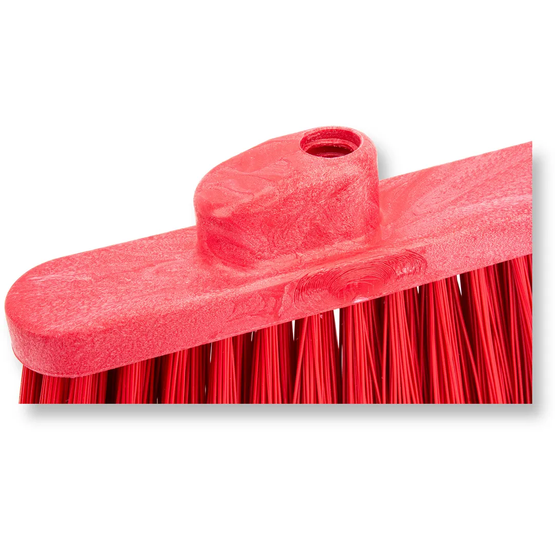 Carlisle 36867EC05 Sparta Duo‑Sweep Broom Head, Lobby Red Flagged Polyester Bristles, Commercial