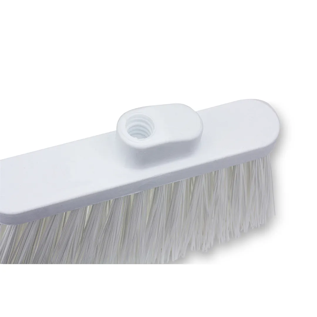 Carlisle 36868EC02 Sparta Duo-Sweep Broom Head, Lobby, Unflagged Polyester Bristles, White