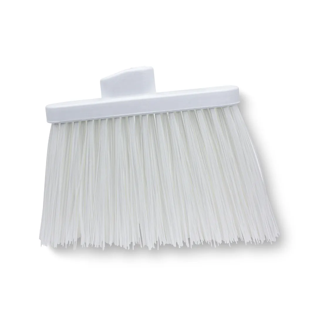 Carlisle 36868EC02 Sparta Duo-Sweep Broom Head, Lobby, Unflagged Polyester Bristles, White