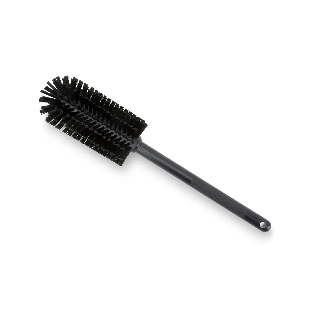 Carlisle 40001EC03 Bottle Brush 16" Long 3-1/4" Dia Polyester Bristles Black Plastic Handle BPA Free