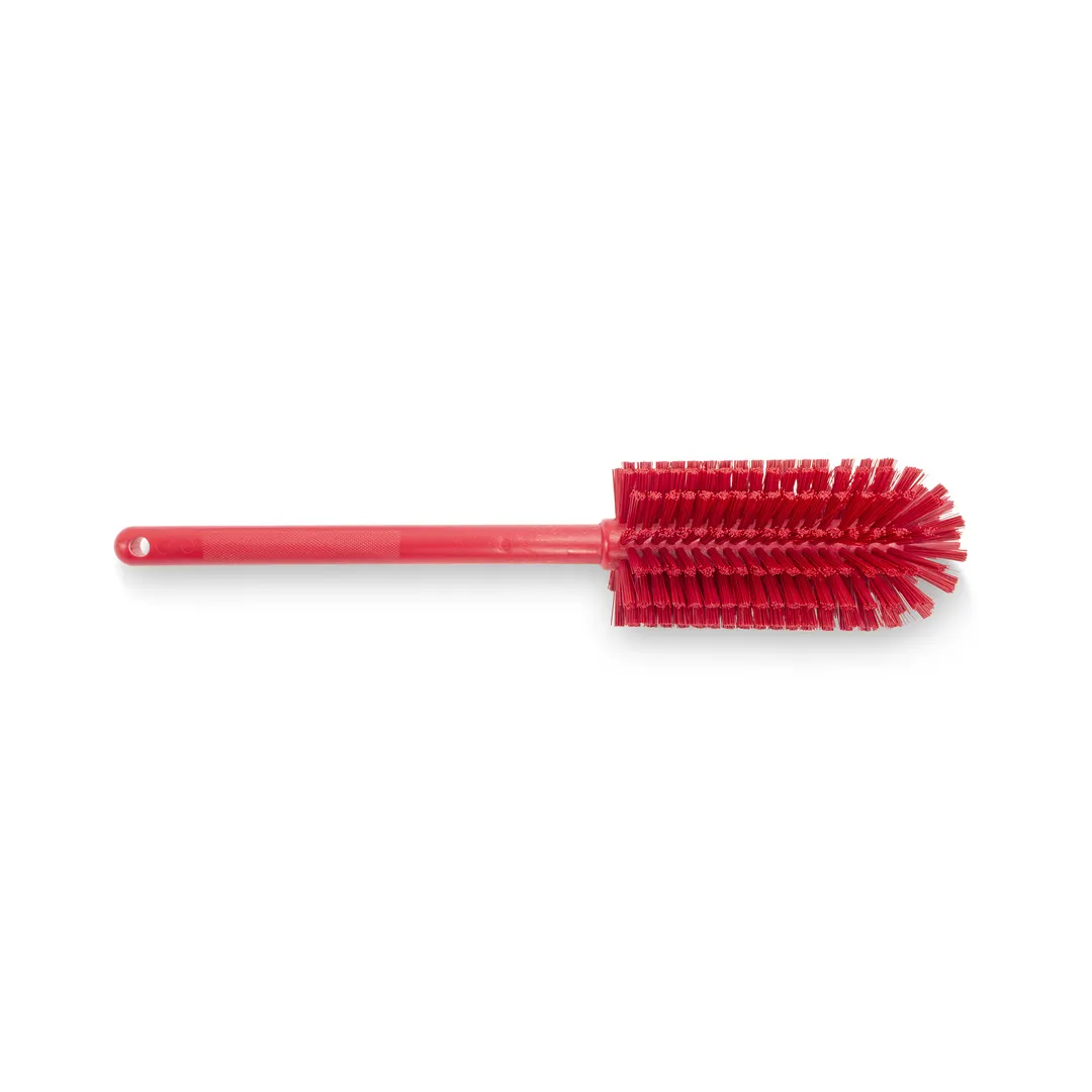 Carlisle 40001EC05 Pint Bottle Brush – 16" Red, Soft Polyester Bristles, Polypropylene Handle