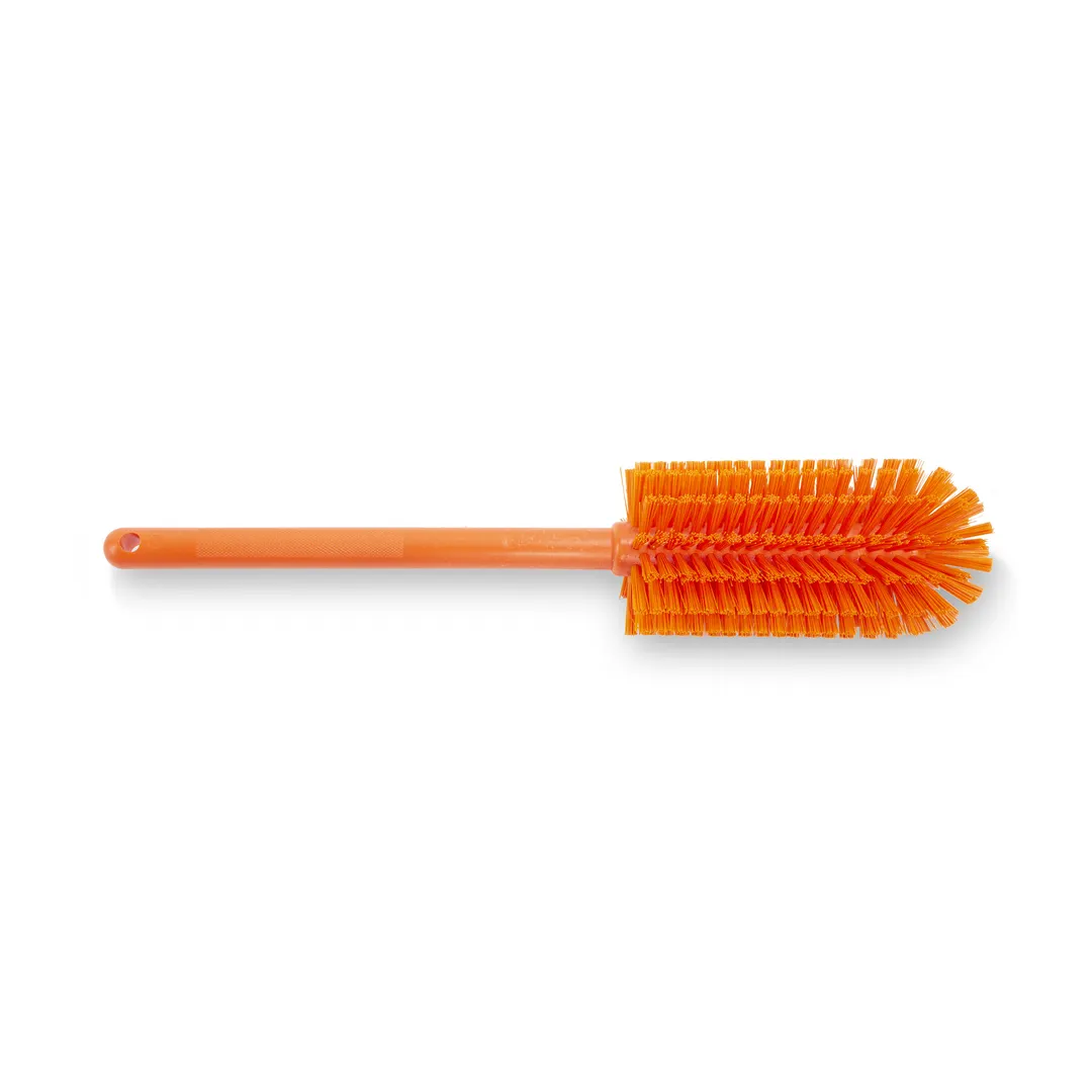 Carlisle 40001EC24 Sparta Pint Brush, 16" Long, 3-1/4" Round Head, Bristles, Plastic Handle, Orange