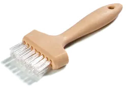 Carlisle 4011400 Sparta® Panini Grill Brush 7"L x 3"W, 1" Teflon® Bristles, Heat‑Resist 500°F Handle