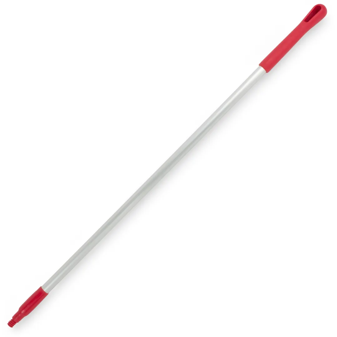 Carlisle 40216EC05 Sparta Handle, 48" Aluminum Mop/Broom, 1" Dia, 3/4" Threaded, Red Tip & Cap