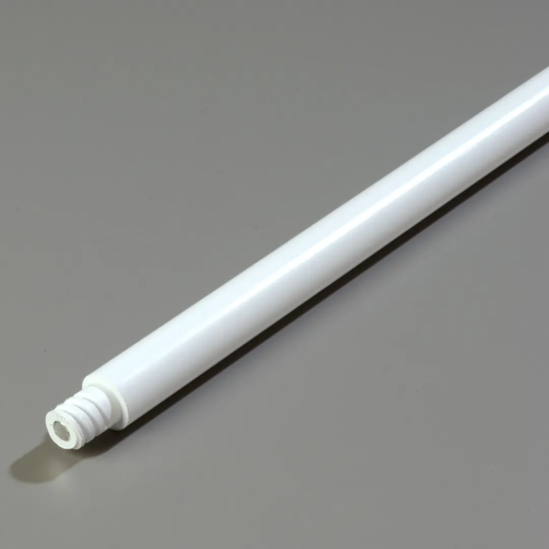 Carlisle 4023000 Sparta® Handle, 36" Length x 1" Diameter, Threaded Plastic, White, Reinforced Tip