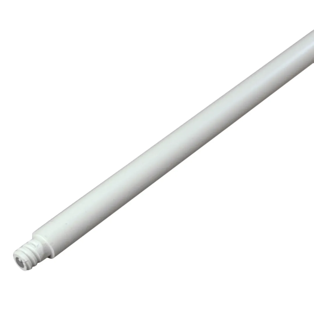 Carlisle 4023200 Sparta® Handle, 60" Length, 1" Dia Threaded Plastic Mop Broom Squeegee - White