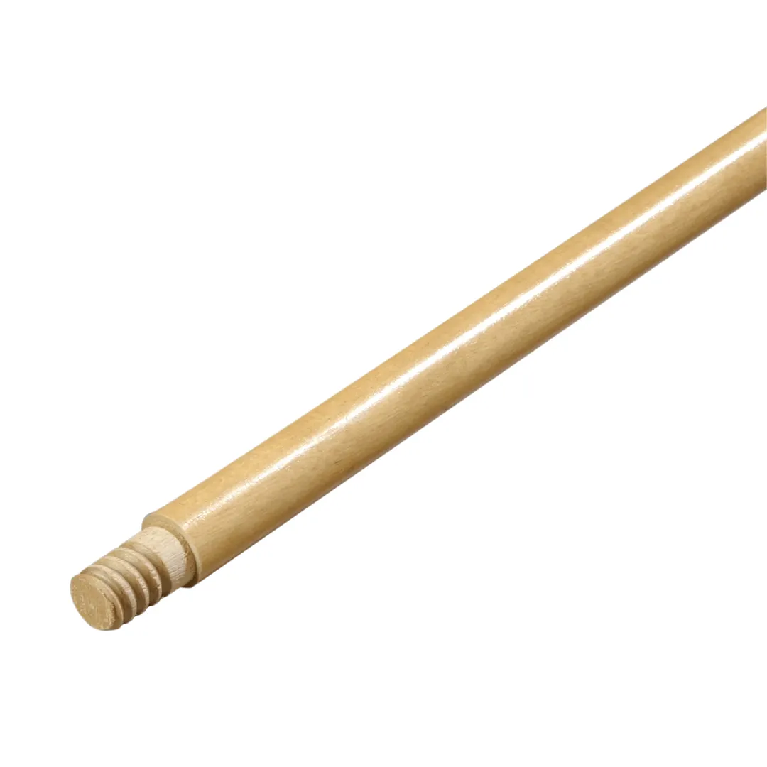 Carlisle 4027100 Threaded Mop Handle, 60" Long, 15/16" Diameter, Lacquered Hardwood, Standard Color
