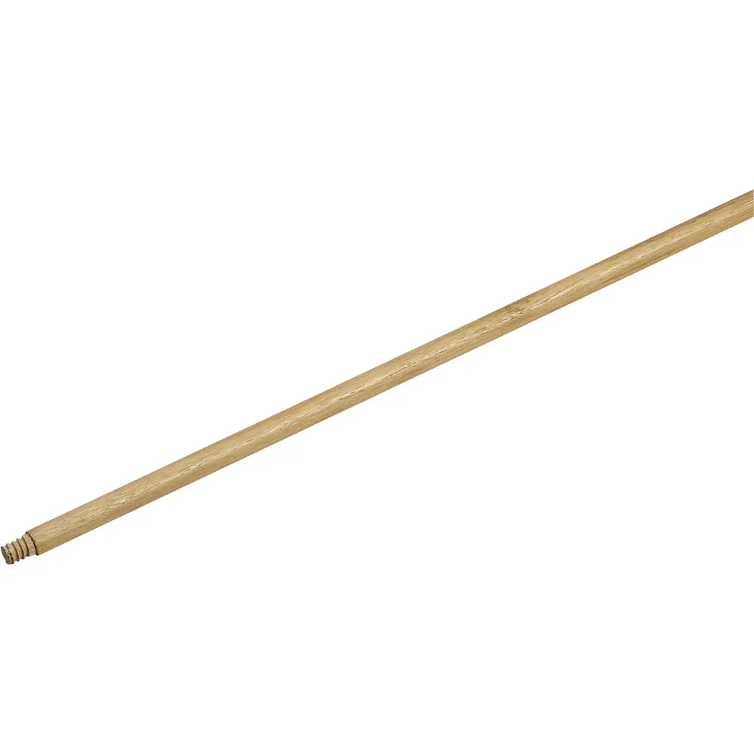 Carlisle 4027100 Threaded Mop Handle, 60" Long, 15/16" Diameter, Lacquered Hardwood, Standard Color