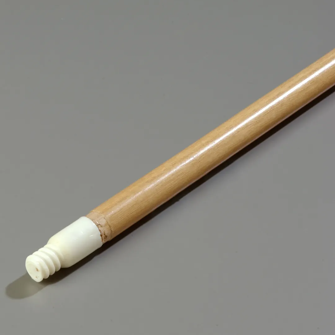 Carlisle 4028500 Sparta® Handle, 60" Threaded Wood Cleaning Handle with Nylon Tip, 15/16" Diameter