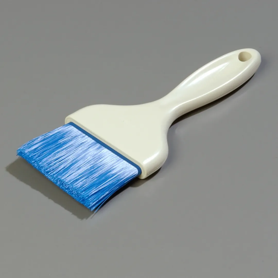 Carlisle 4039214 Sparta Galaxy Pastry Brush, 3" Wide Flat, Hole, Nylon Bristles, Blue Handle, USA