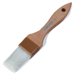 Carlisle 4039600 Pastry Brush – 1-1/2" Nylon Bristles, Brown Ferrules, Hardwood Handle, White