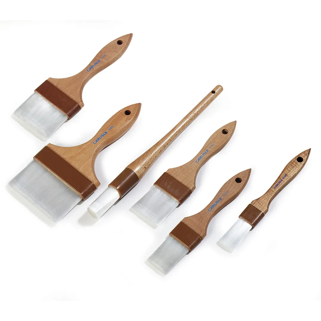 Carlisle 4039800 Pastry Brush – 3" Epoxy‑Set Nylon Bristles, Hardwood Handle, White