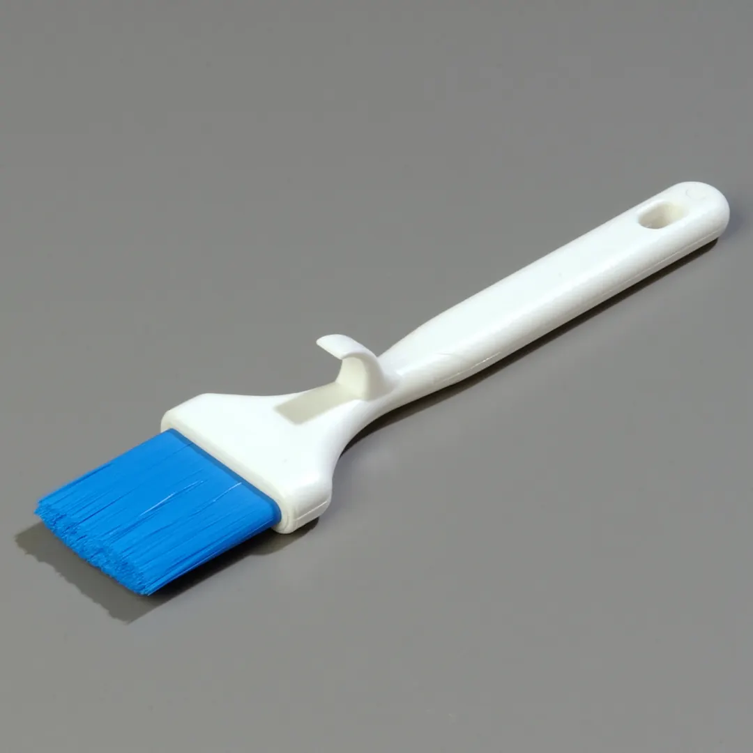 Carlisle 4040114 Pastry Brush, 2" Wide, Soft-Flagged Nylon Bristles, White Plastic Handle