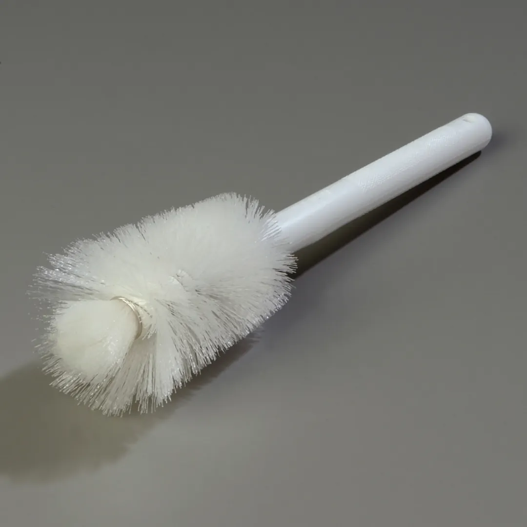 Carlisle 4046600 Pint Bottle Brush, 12" Long, Soft Polyester Bristles, Plastic Handle, Black/Cherry