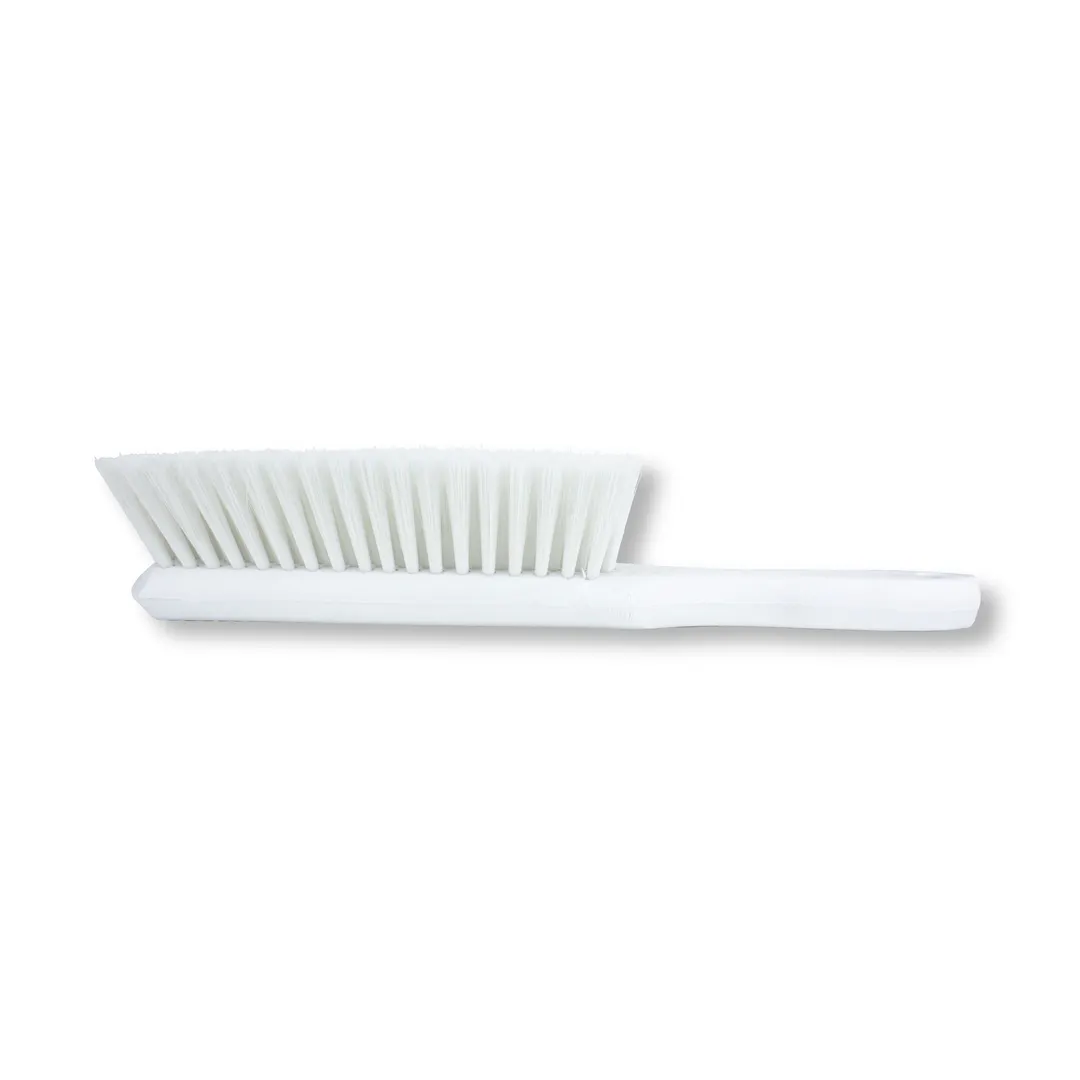 Carlisle 40480EC02 Counter Bench Brush, 13" Length, White Polyester Bristles, Plastic Handle