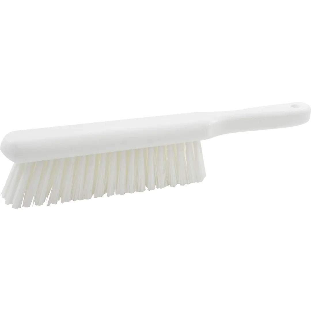 Carlisle 40480EC04 Bench Brush, 13" Yellow, 8" x 1 3/4" Polyester Bristles, 5" Plastic Handle