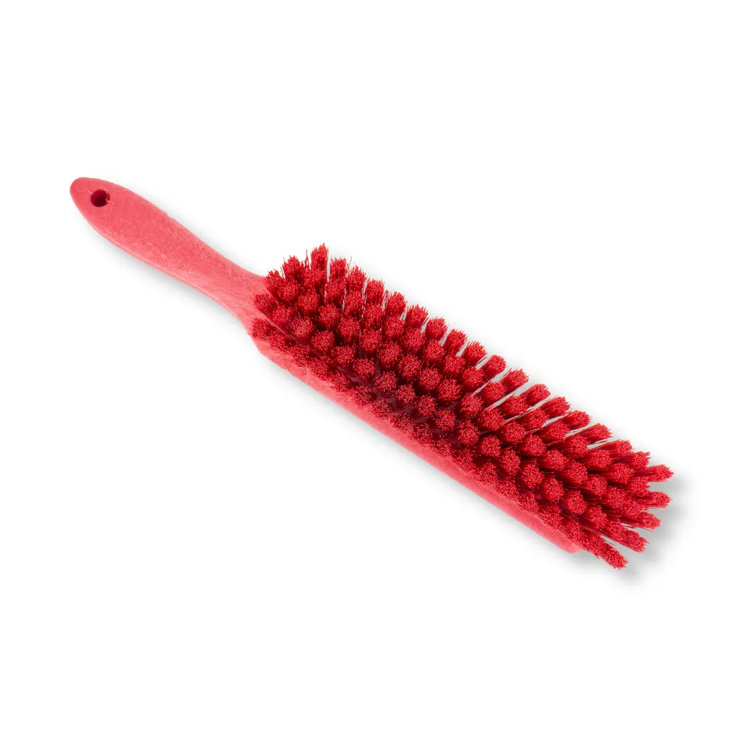 Carlisle 40480EC05 Counter Bench Brush, 13" Length, Red, 8"L x 1 3/4" Bristles, 5" Handle