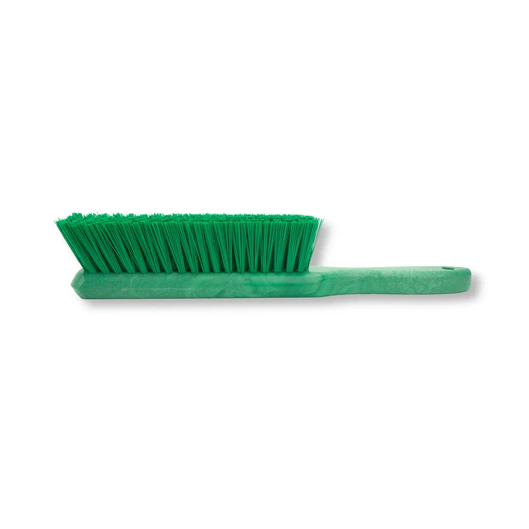 Carlisle 40480EC09 Counter Bench Brush, 13" Green, 8" x 1 3/4" Bristles, 5" Plastic Handle