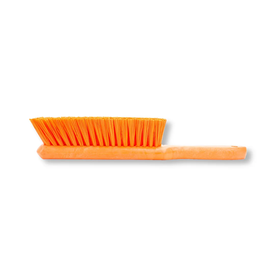 Carlisle 40480EC24 Counter Bench Brush, 13" Long, Orange, Polyester Bristles, 5" Plastic Handle