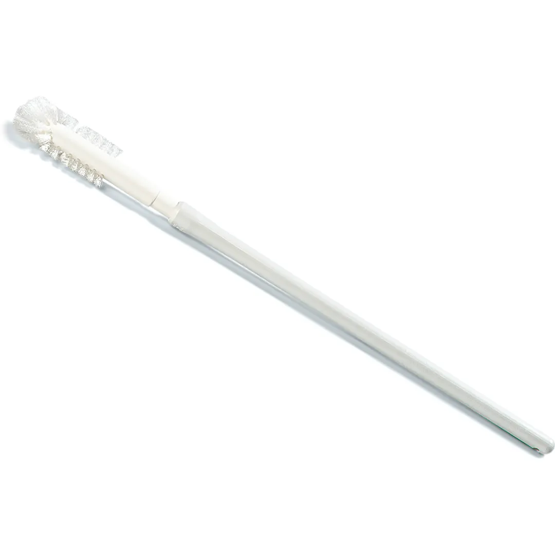 Carlisle 4116900 Sparta Hot Dog Roller Brush, 24" x 4"L x 1" Dia Polyester Bristles, White, BPA-Free