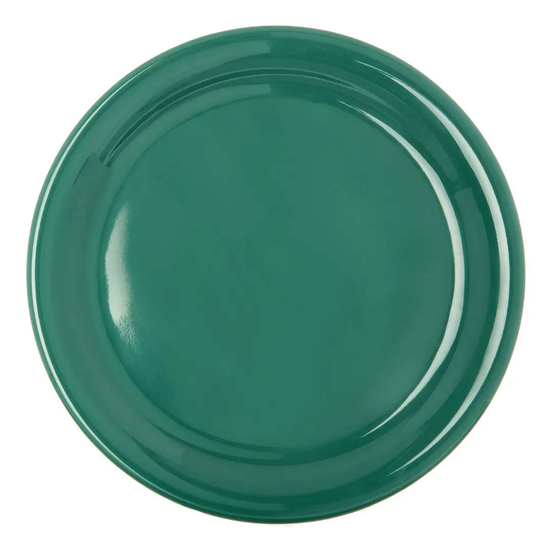 Carlisle 4300409 - Durus® 9" Meadow Green Melamine Plate, Narrow Rim, Dishwasher Safe, 212°F