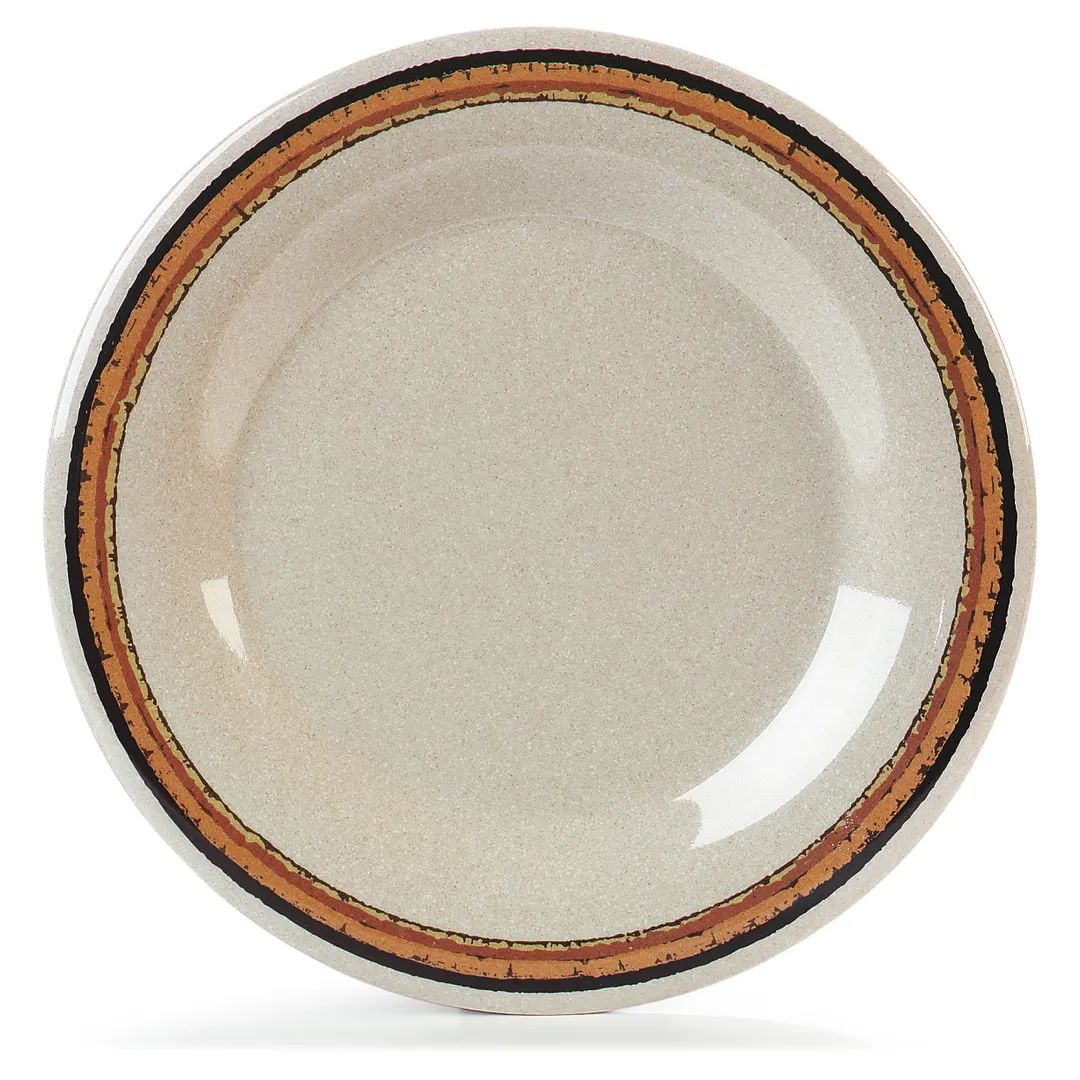 Carlisle 43011908 - 10.5" Rim Plate, Melamine Mirror‑Like Glaze, Sierra Sand, BPA‑Free, NSF Certified