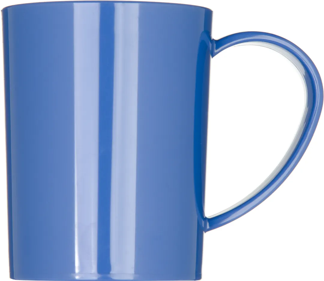 Carlisle 4306614 8 oz Plastic Mug, Ocean Blue Tritan™ Easy‑Grip, Safe to 212°F, NSF Certified