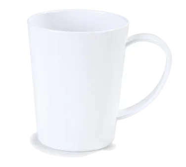 Carlisle 4306802 12‑oz White Tritan™ Mug, Easy‑Grip Handle, Safe to 190°F, BPA‑Free, NSF Certified