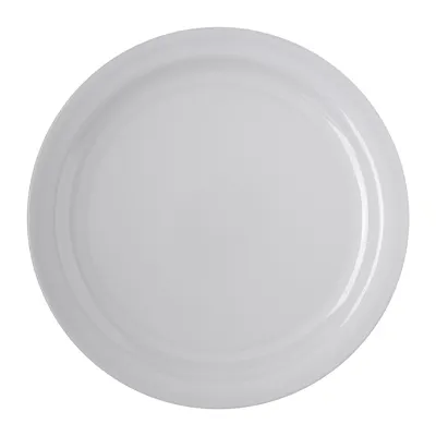 Carlisle 4350002 - Plastic Dinner Plate, 10.2" White Melamine, Dishwasher Safe, BPA‑Free - 1/Case