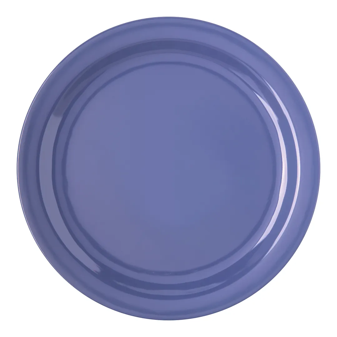 Carlisle 4350014 - Dallas Ware® Plate, 10.2" Diameter, Blue Melamine, BPA‑Free - 1/Case