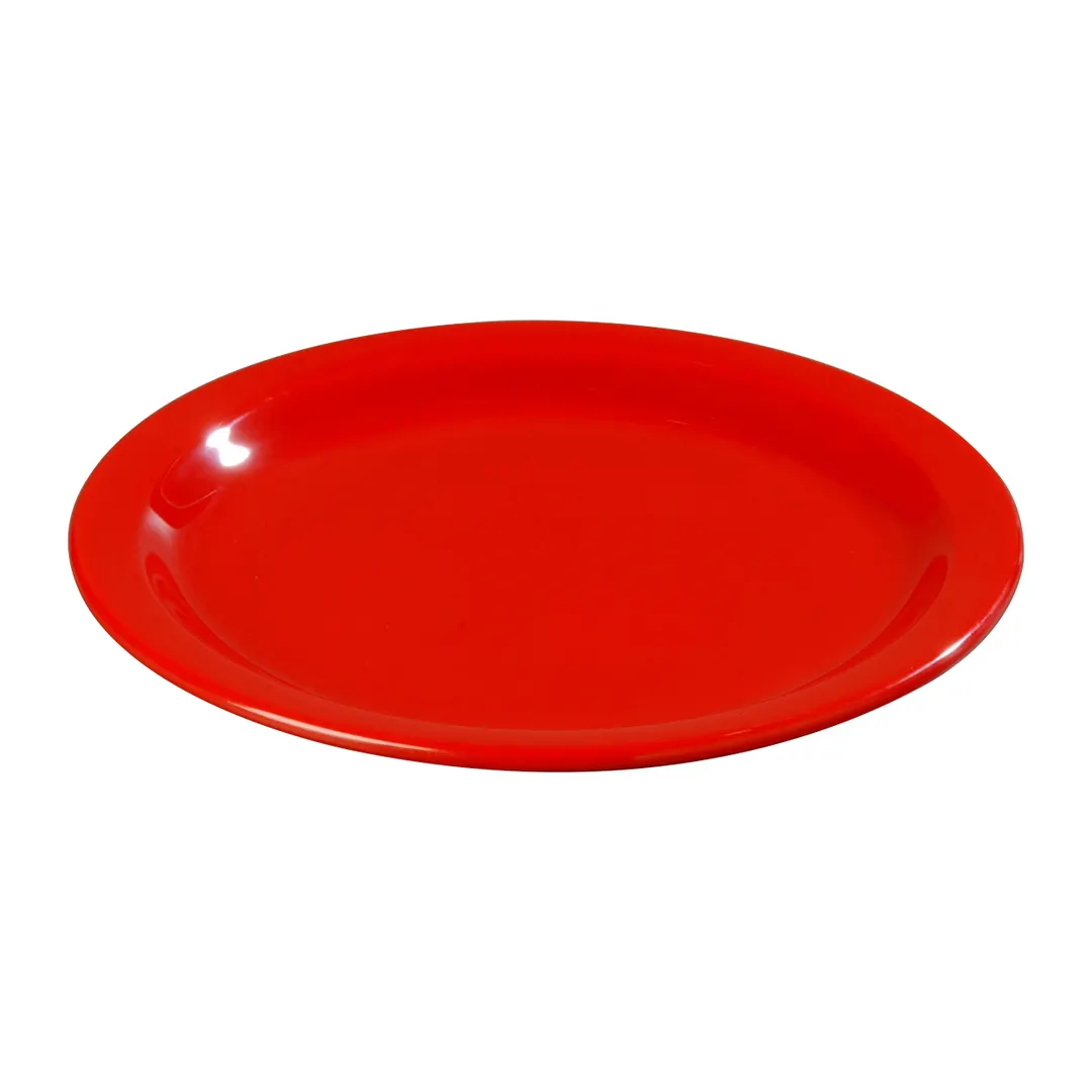 Carlisle 4350105 - Dallas Ware® Plastic Plate, 9" Diameter, Melamine Red, BPA‑Free, NSF - 1/Each