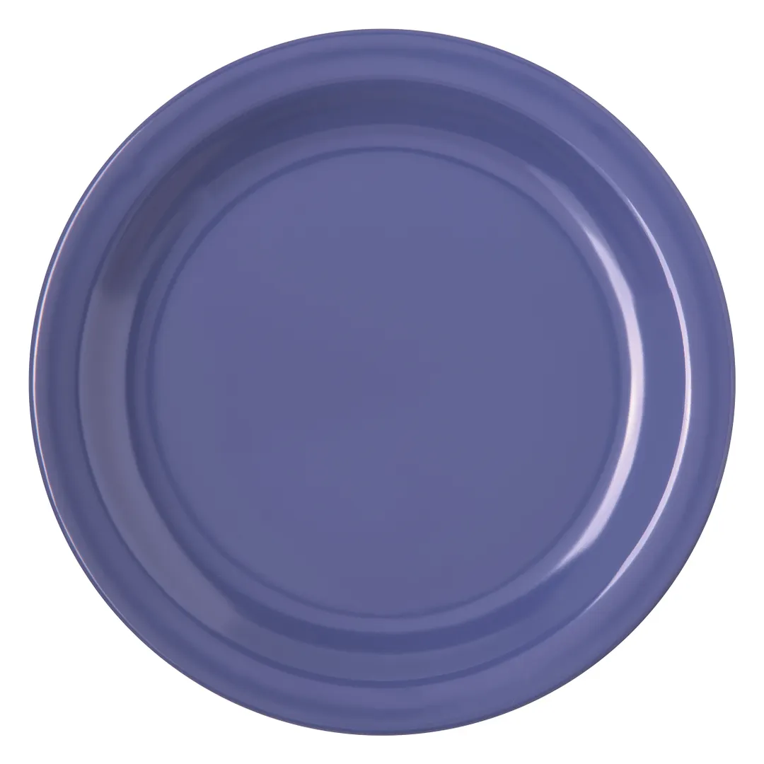 Carlisle 4350314 - Dallas Ware® Salad Plate, 7-1/5" Round Melamine, Ocean Blue, BPA Free, NSF