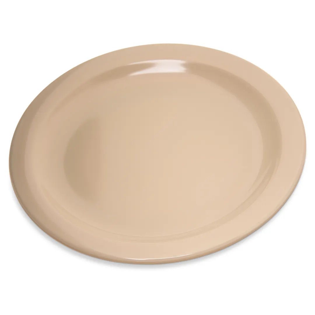 Carlisle 4350325 - Dallas Ware Salad Plate, 7-1/5" Diameter, Tan Melamine, BPA‑Free, Stackable