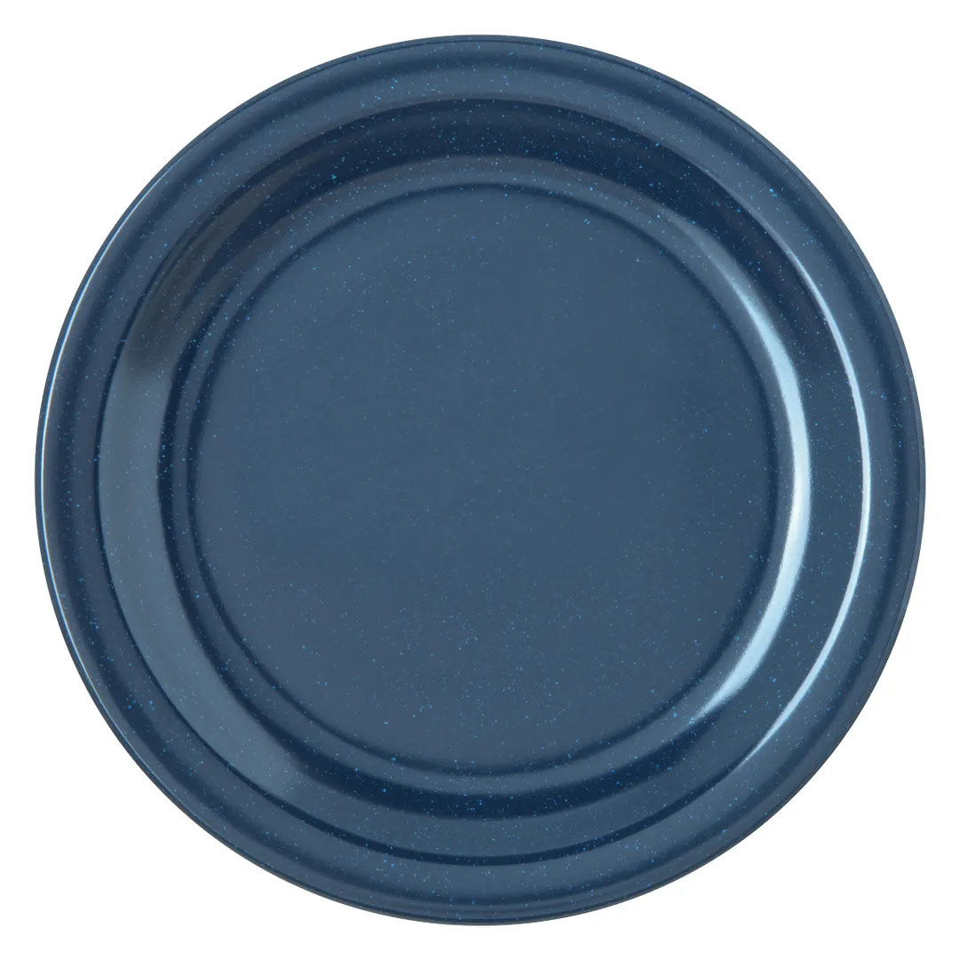 Carlisle 4350335 - Dallas Ware Salad Plate, 7-1/5" Diameter, Rim, Melamine, Blue, NSF, Stackable