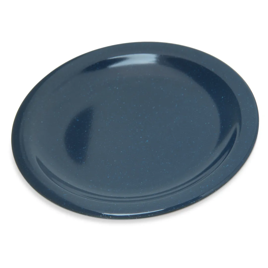 Carlisle 4350535 Bread & Butter Plate, 5‑29/50" Diameter, Melamine, Café Blue, BPA‑Free - 1/Case