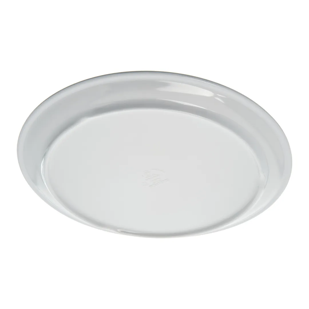 Carlisle 4380102 - Epicure® 10" Round Coupe Plate, White Melamine, Dishwasher Safe, BPA‑Free