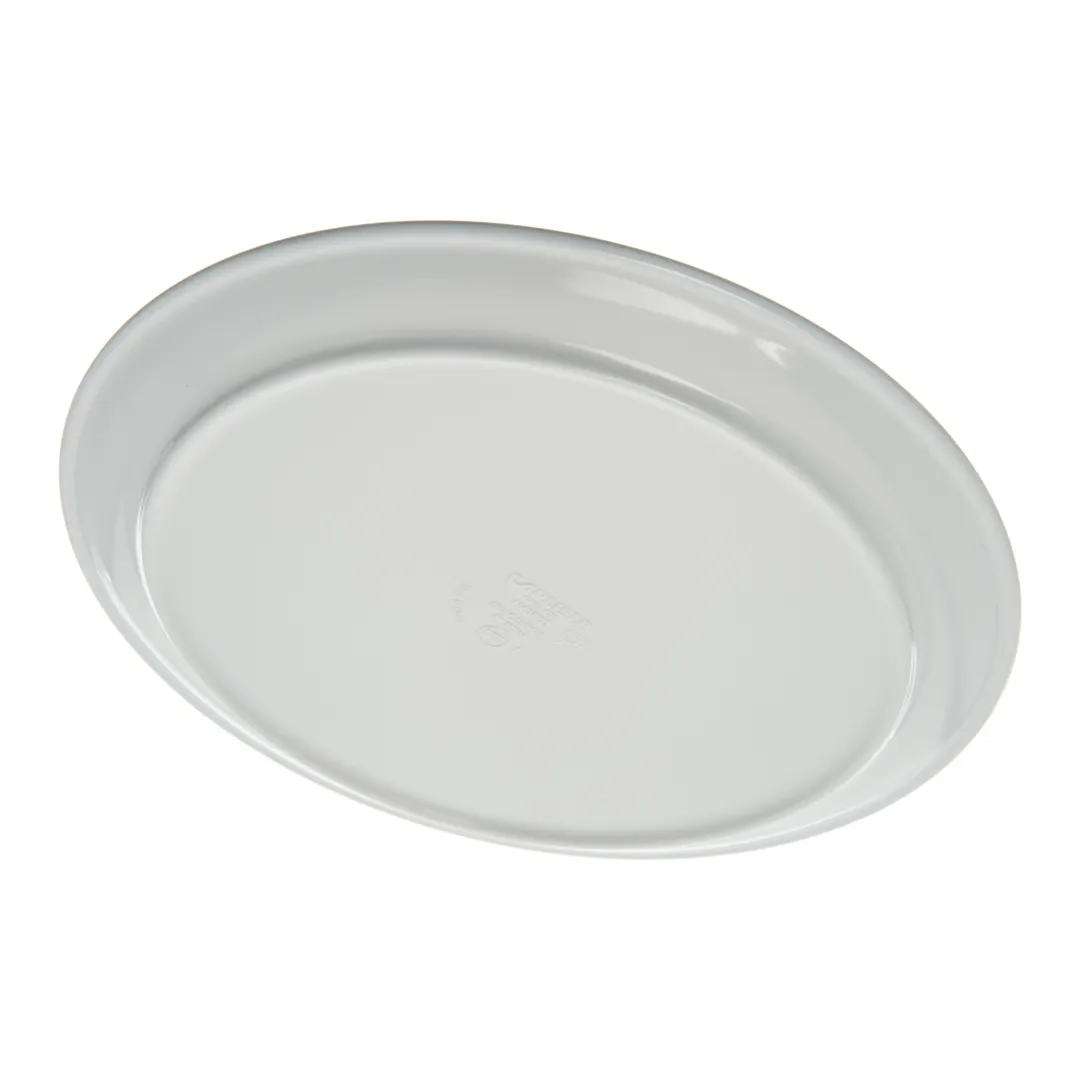 Carlisle 4380302 Epicure® Dinner Plate, 8" Coupe, White Melamine, BPA‑Free, NSF Certified