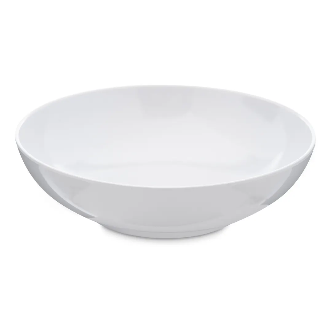 Carlisle 4381402 Epicure Soup/Salad Bowl, 6" Dia, 20‑23 oz, White Melamine, NSF, Dishwasher Safe