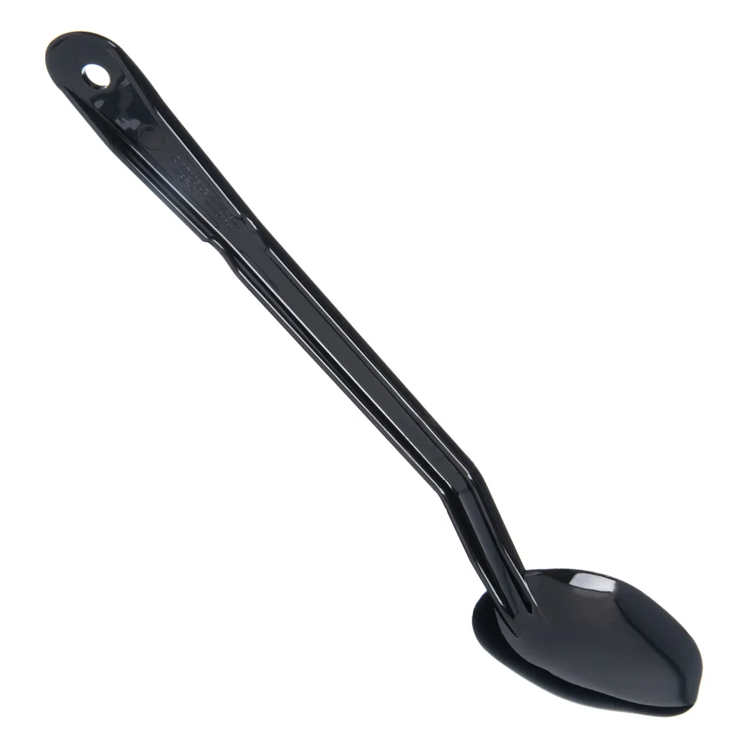 Carlisle 442503 Solid Serving Spoon, 13" Long, Polysulfone, Black, NSF Approved