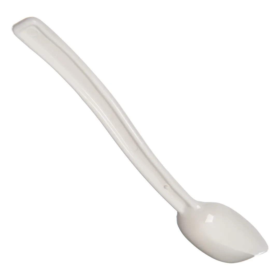 Carlisle 446002 Salad Bar Spoon, 9"L, 1/2 oz, White, Plastic, NSF, Made in USA