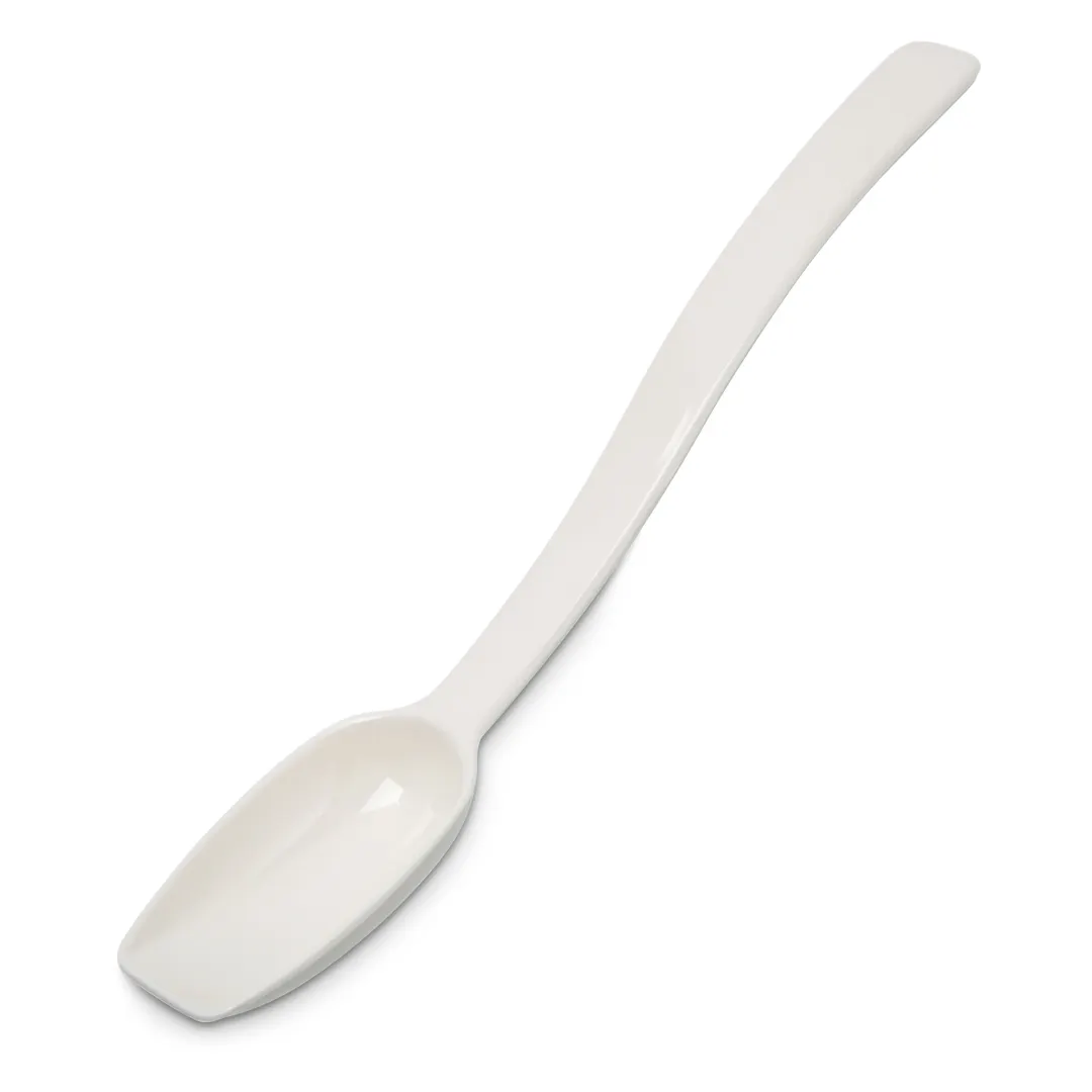 Carlisle 446002 Salad Bar Spoon, 9"L, 1/2 oz, White, Plastic, NSF, Made in USA