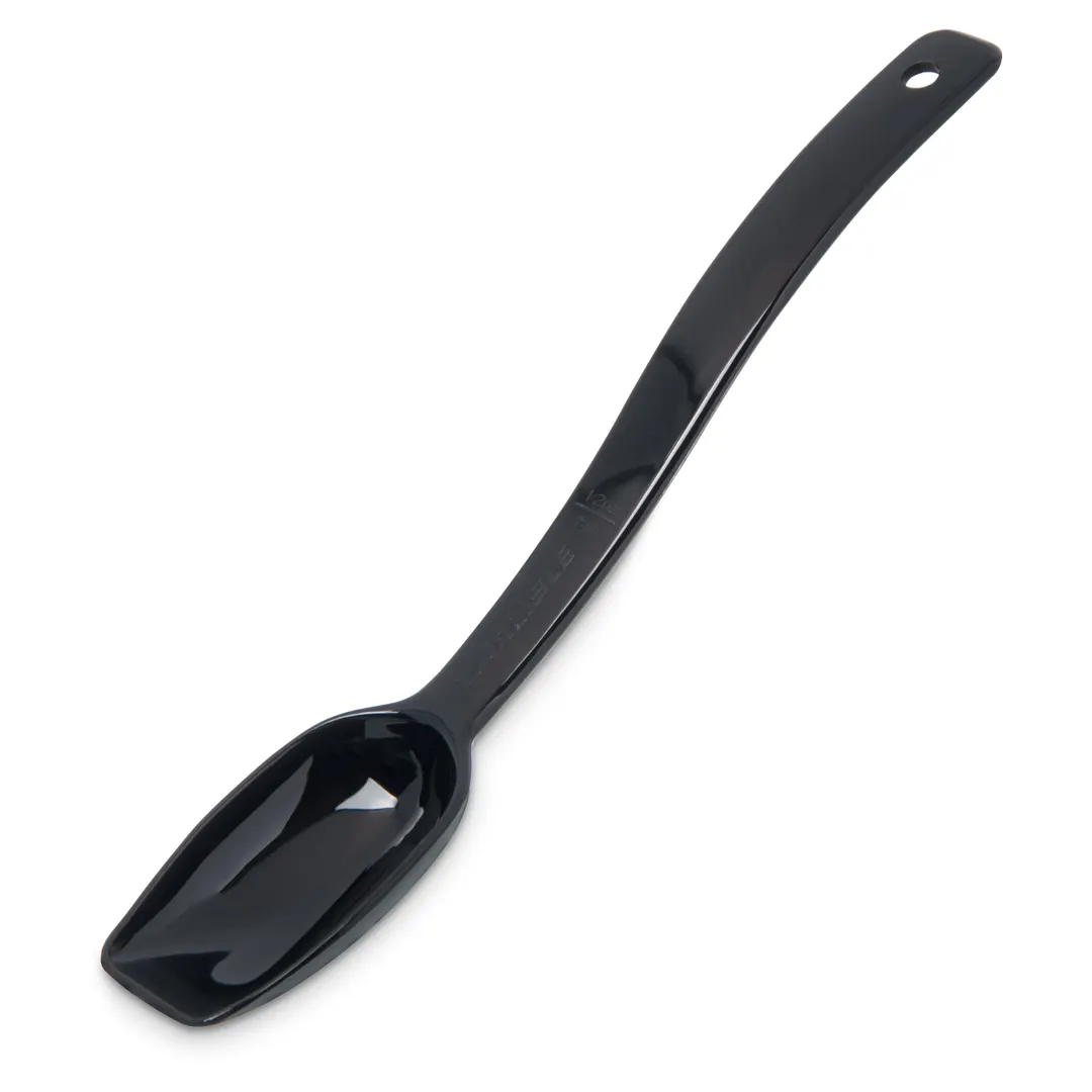 Carlisle 446003 Salad Bar Spoon, 9" Long, 1/2 oz, Black, Plastic, NSF, Made in USA